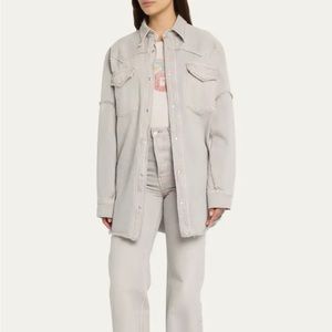 Re/Done Estilo Oversized Denim Shirt Jacket NWT